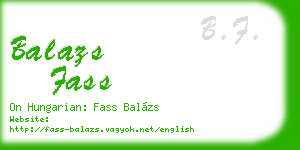 balazs fass business card